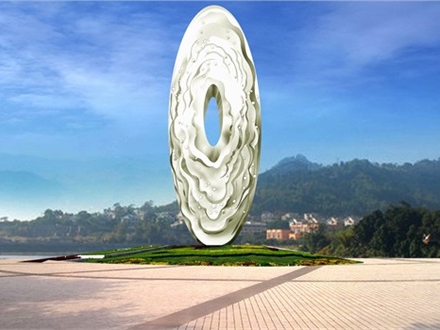 大型不锈钢雕塑景观标志性雕塑设计制作